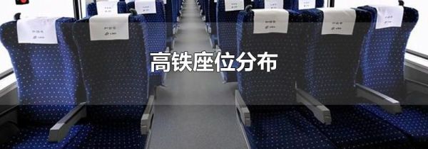 高铁座位分布