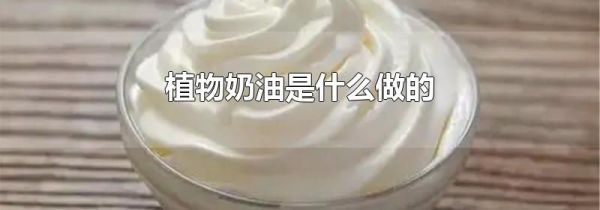 植物奶油是什么做的