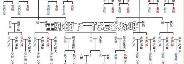 重孙的下一代怎么称呼