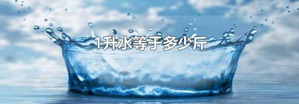 1升水等于多少斤