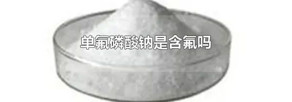 单氟磷酸钠是含氟吗