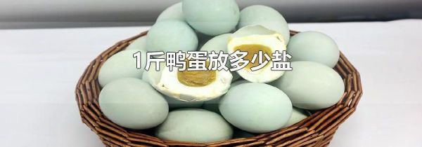 1斤鸭蛋放多少盐