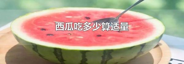 西瓜吃多少算适量