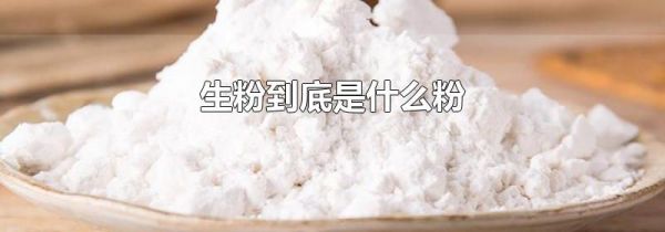 生粉到底是什么粉