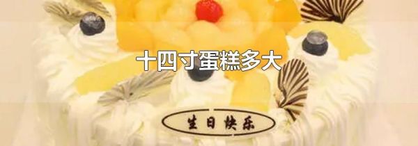 十四寸蛋糕多大