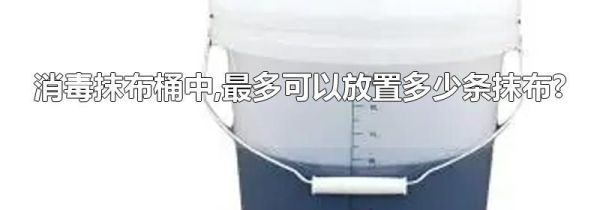 消毒抹布桶中,最多可以放置多少条抹布?
