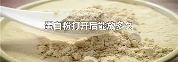 蛋白粉打开后能放多久