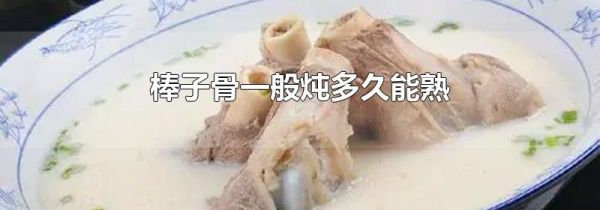 棒子骨一般炖多久能熟
