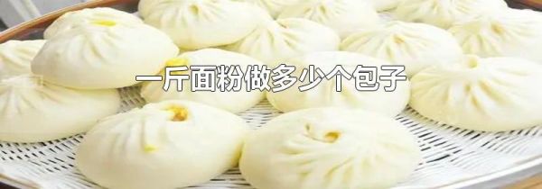 一斤面粉做多少个包子