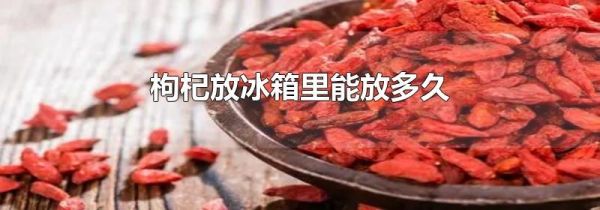 枸杞放冰箱里能放多久