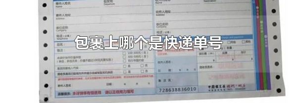 包裹上哪个是快递单号