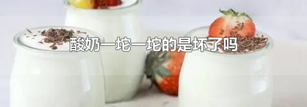 酸奶一坨一坨的是坏了吗
