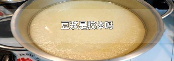 豆浆是胶体吗
