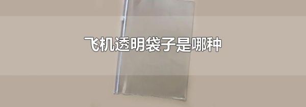 飞机透明袋子是哪种