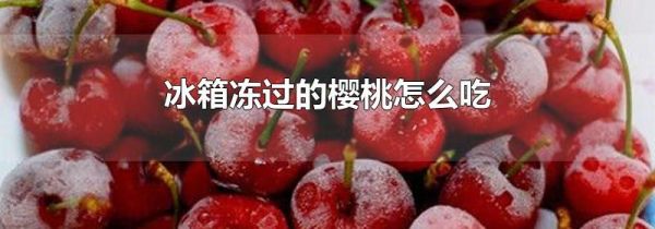 冰箱冻过的樱桃怎么吃