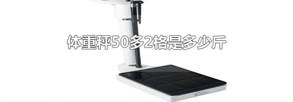 体重秤50多2格是多少斤