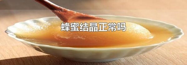 蜂蜜结晶正常吗