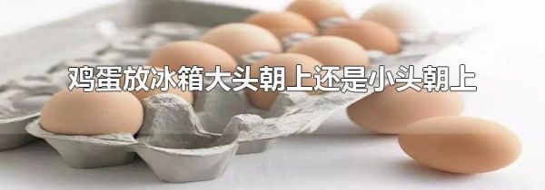 鸡蛋放冰箱大头朝上还是小头朝上