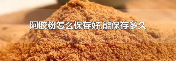 阿胶粉怎么保存好,能保存多久