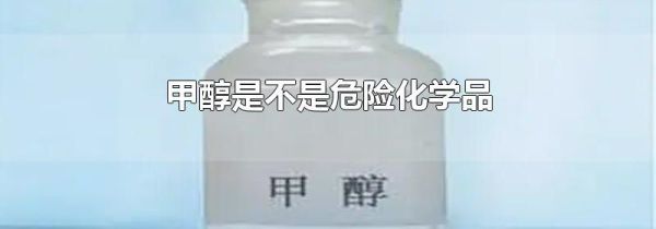 甲醇是不是危险化学品