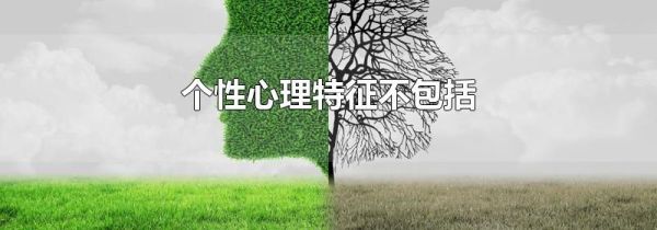 个性心理特征不包括