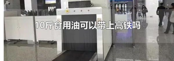 10斤食用油可以带上高铁吗
