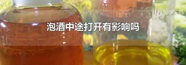 泡酒中途打开有影响吗