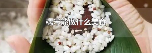 糯米能做什么美食