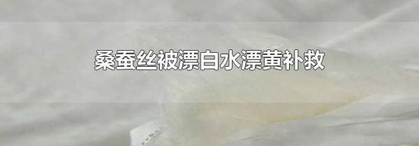 桑蚕丝被漂白水漂黄补救