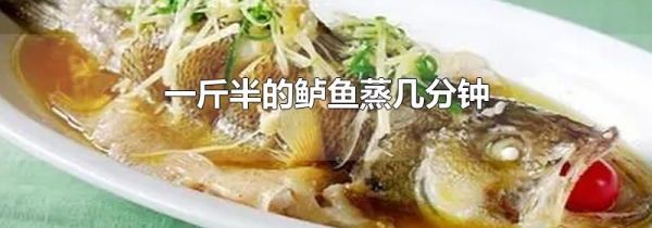 一斤半的鲈鱼蒸几分钟