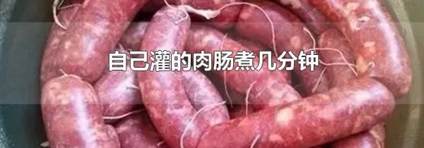 自己灌的肉肠煮几分钟