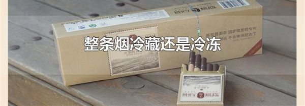 整条烟冷藏还是冷冻