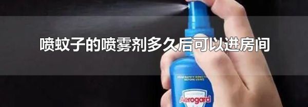 喷蚊子的喷雾剂多久后可以进房间