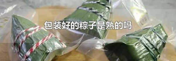 包装好的粽子是熟的吗