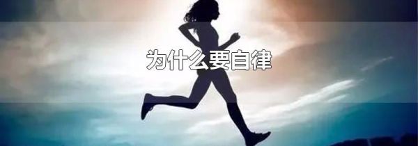 为什么要自律