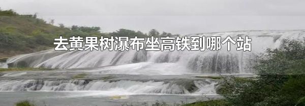 去黄果树瀑布坐高铁到哪个站