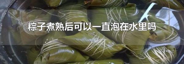 粽子煮熟后可以一直泡在水里吗