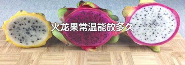 火龙果常温能放多久