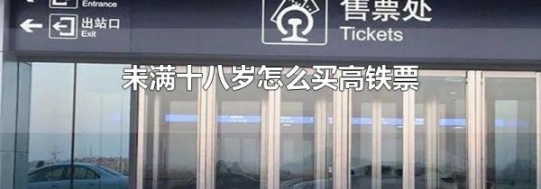 未满十八岁怎么买高铁票