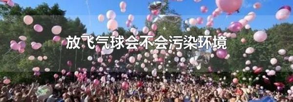 放飞气球会不会污染环境