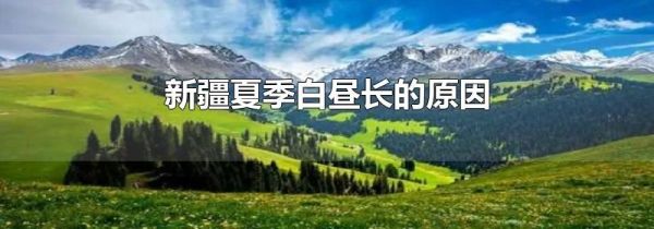 新疆夏季白昼长的原因