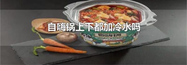 自嗨锅上下都加冷水吗