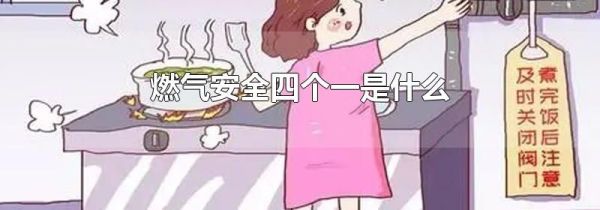 燃气安全四个一是什么