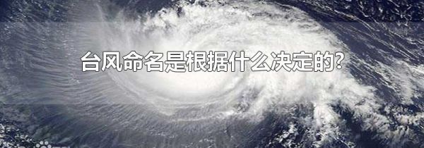 台风命名是根据什么决定的?