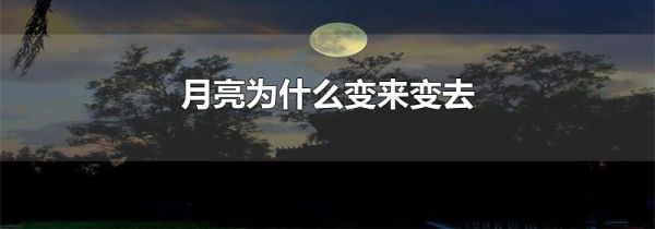 月亮为什么变来变去