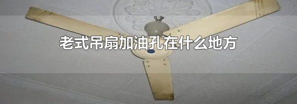老式吊扇加油孔在什么地方