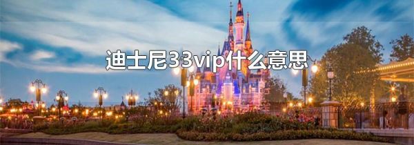 迪士尼33vip什么意思