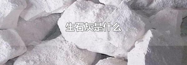 生石灰是什么