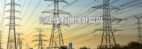 高压线有绝缘外层吗