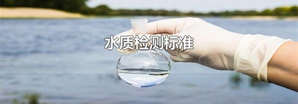 水质检测标准